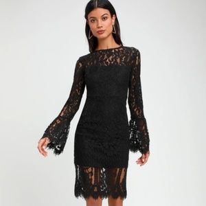 Lulu's Lace Black Dress